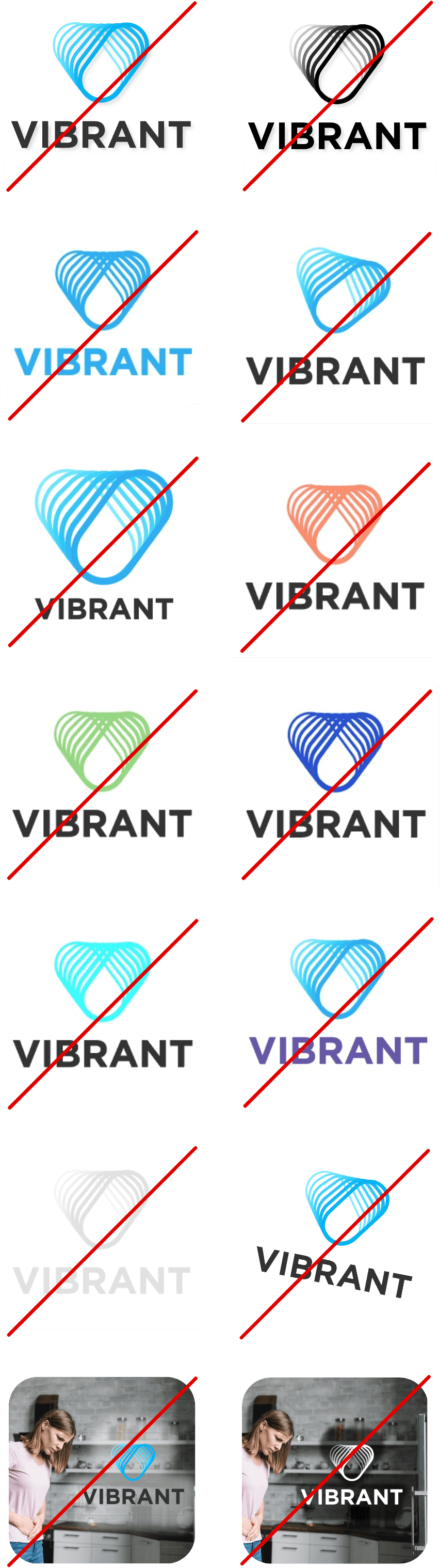 Vibrant Incorrect Logo Usage Mobile-Friendly